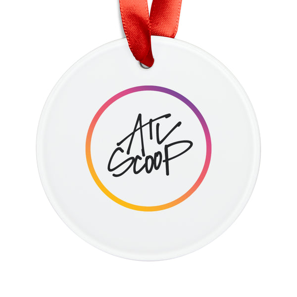 ATLScoop Acrylic Ornament with Ribbon